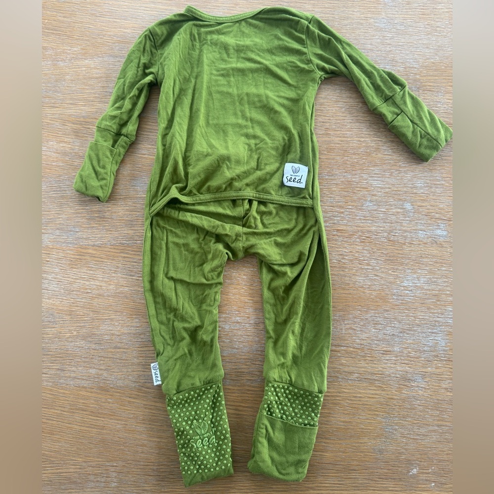 Simple Seed Olive Green Baby Onesie
